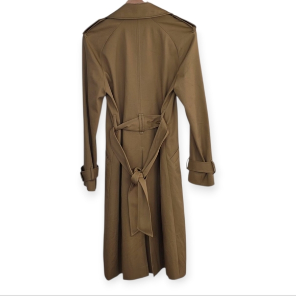 Sezane Scott Trench Coat Camel Belted Size 2 - Picture 3 of 9